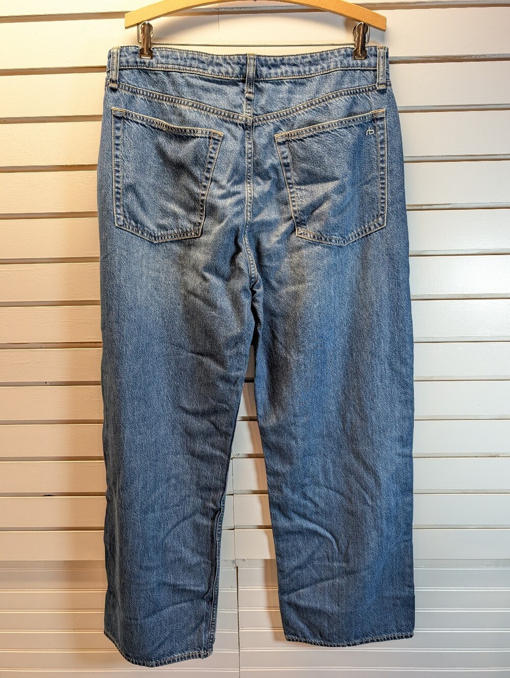 Rag &‎ Bone Lori mid rise wide leg jeans size 32 EUC - Picture 7 of 12